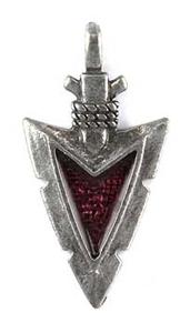 S1-145-117 Arrowhead w/Red Inlay