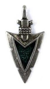 S1-145-158 Arrowhead w/Teal Inlay