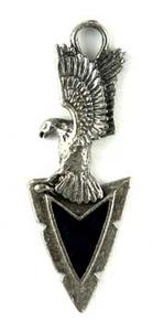 S1-147-189 Eagle Arrowhead with Purple Inlay