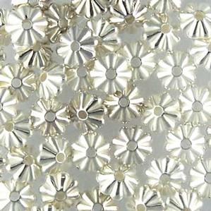 S1-16 6mm Daisy Silver Plated