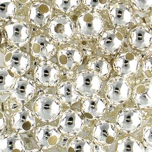 S1-45 8mm Silver Plated Round Bead