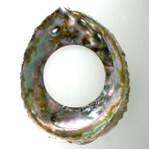 S20 - 1 Abalone Shell Dream Catcher - One Hole