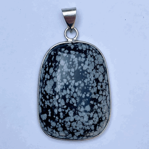 SP-24 Snowflake Jasper Stone Pendant