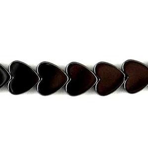 ST100-21 8mm Heart Hematite