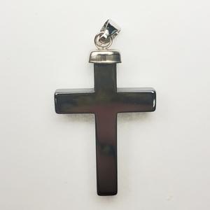 ST100-51 Hematite Fetishes - Cross