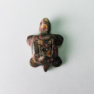 ST20-28 Stone Turtle - Leopard Jasper