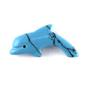 ST21-2 Stone Dolphin - Turquoise