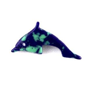 ST21-5 Stone Dolphin - Azurite