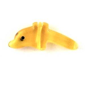 ST21-9 Stone Dolphin - Amber