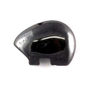 ST30-16 Stone Zuni Bear - Hematite