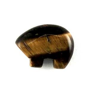 ST30-17 Stone Zuni Bear - Tiger Eye