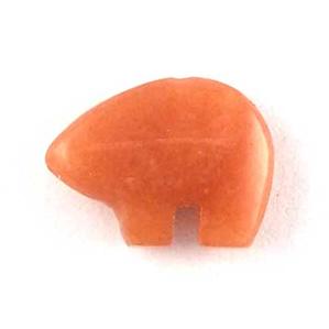 ST30-19 Stone Zuni Bear - Carnelian