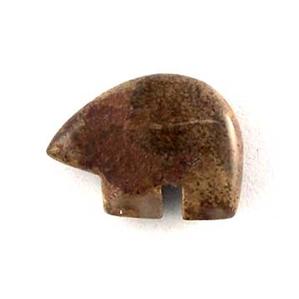 ST30-29 Stone Zuni Bear - Poppy Jasper