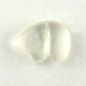 ST30-35 Stone Zuni Bear - Crystal