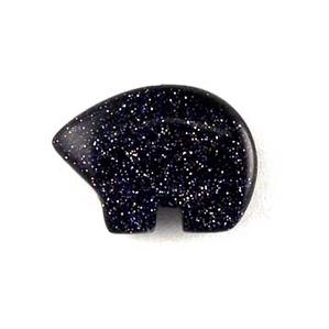 ST30-36 Stone Zuni Bear - Blue Gold Stone