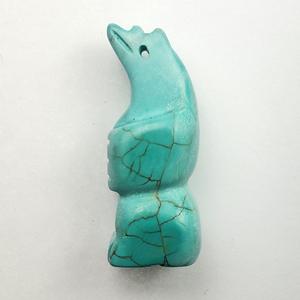 ST35-2 Stone Standing Bear - Turquoise