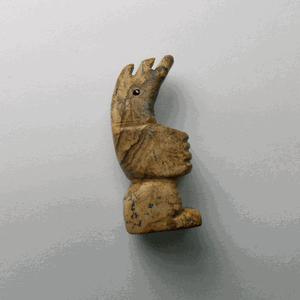 ST35-27 Stone Standing Bear - Picture Jasper