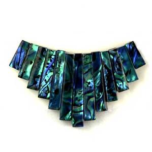 ST40-61B - Stone Fans - Blue Sea Opal