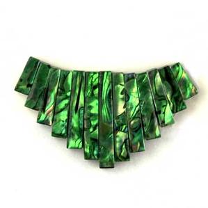 ST40-61G - Stone Fans - Green Sea Opal