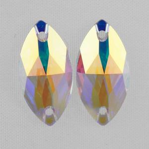 G185-308 Swarovski Crystal 18x9 Navette - AB