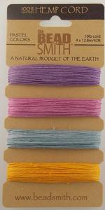 T17-1 10lb Pastel Color Hemp Cord