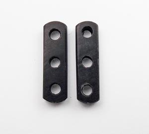 B104 Thick 3 Hole Dyed Black Spacer