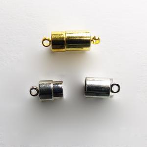 C37 Silver Tube Magnetic Clasps