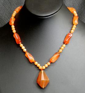 Carnelian & Swarovski Crystals