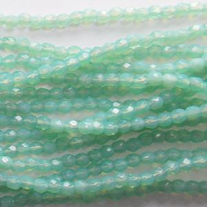 G104X-744 3mm Faceted Mint Green Opal 