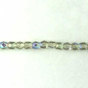 G106-303 4mm Faceted Gray AB