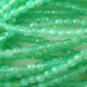 G106X-744 4mm Faceted Peridot Opal