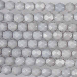 G107-003 6mm Faceted Gray Op