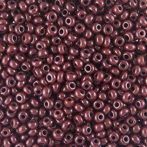 G11-098 8/0 Seed - Dark Brown Opaque
