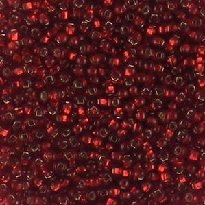 G11-217 8/0 Seed - Red Silverlined