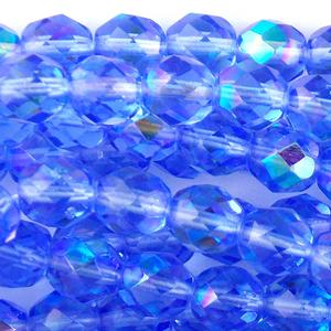 G110-363 8mm Faceted Light Sapphire AB