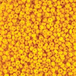 G12-028 10/0 Seed Bead - Light Orange Opaque