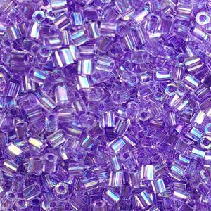 G13-383 8/0 Hex Cut - Light Lavender Iris