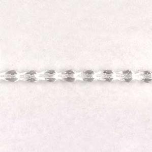 G130-108 Faceted Teardrops - Crystal Transparent