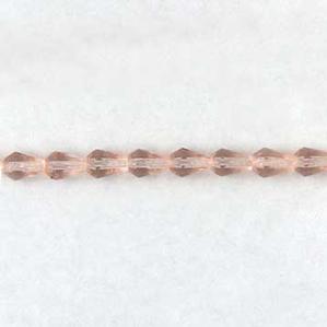 G130-172 Faceted Teardrops - Peach Transparent