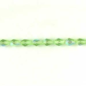G130-343 Faceted Teardrops - Peridot AB