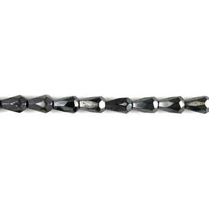 G130-402 Faceted Teardrops - Gunmetal