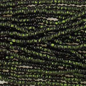 G14-247 Pony Bead - Olive Green Silverlined