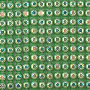 G175-045/308 Preciosa Rhinestone Banding Green/Crystal AB