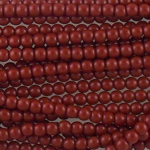 G21-095 4mm Round - Brown Opaque