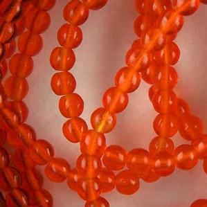 G21-125 4mm Round - Orange Transparent