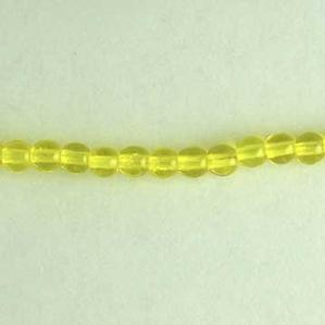 G21-135 4mm Round - Yellow Transparent