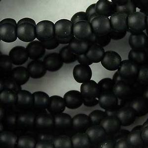 G21X-901 4mm Round - Black Opaque Matte