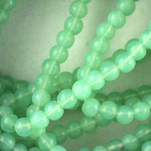G21X-744 4mm Round - Light Jade Opal