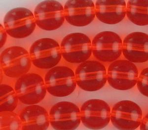 G23-125 8mm Round - Orange Transparent
