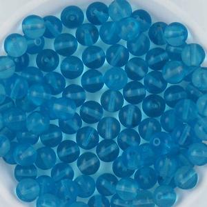G23-153 8mm Round - Aqua Transparent